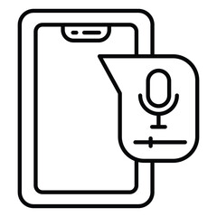 Audio Recorder Icon for Voice Recording and Podcast Creation