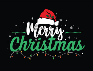 Merry Christmas Calligraphy Design