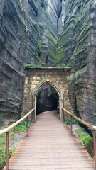 bridge in the mountains
