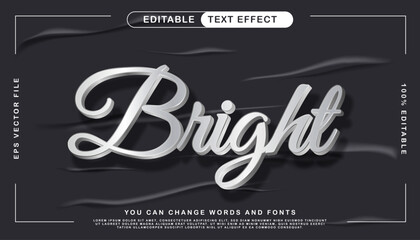 Bright Text Effect Design Editable Vector Graphics for Creative Typography Projects