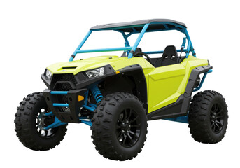 Isolated all-terrain vehicle, off-road buggy isolated on neutral background for recreation © Johanna