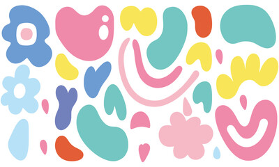 Colorful Organic Blob Shapes