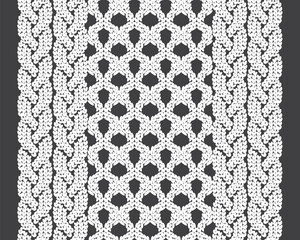 ケーブルニット　編み　アランセーター	