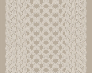 ケーブルニット　編み　アランセーター	