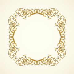 Old cute romantic book ribbon bow swirly tag swoosh element isolated on white paper card backdrop. Freehand black ink pen outline drawn curly corner sketchy in artistic rustic curlicue scrawl style