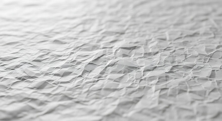 Crumpled White Paper Texture Background