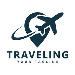 Travel logo template design vector