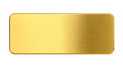 Brushed gold rectangle with rounded corners and subtle texture