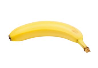 Isolated fresh banana, tropical fruit, nutrient-rich, healthy eating and lifestyle choice