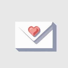 Envelope with Frosted Heart