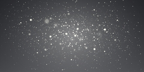 Magic white particles of dust and light, sparks and shine.