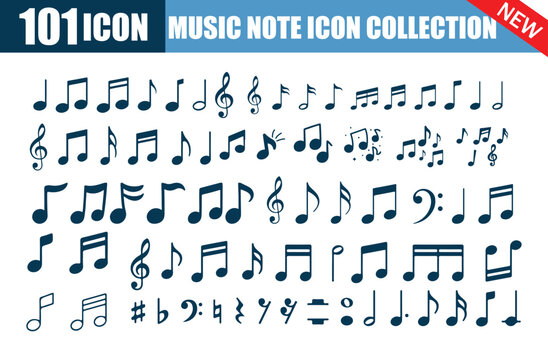 101 Music Note Icon Collection
