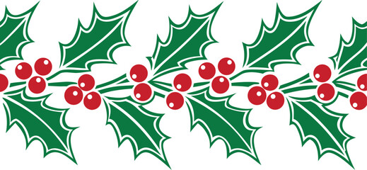 Christmas Border Outline Illustration. Festive Holiday Border Frame Design. Elegant Christmas Frame Artwork. Winter Celebration Border Elements. Holiday Ornament Frame Outline. Decorative Christmas