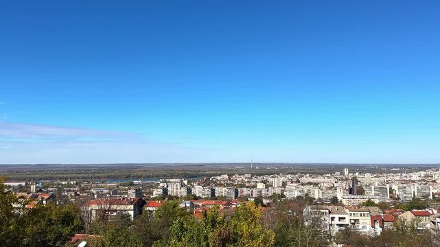 Panoramic View of Ruse Town, Bulgaria from Leventa Hill