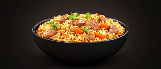 Savory Pilaf with Carrot and Meat