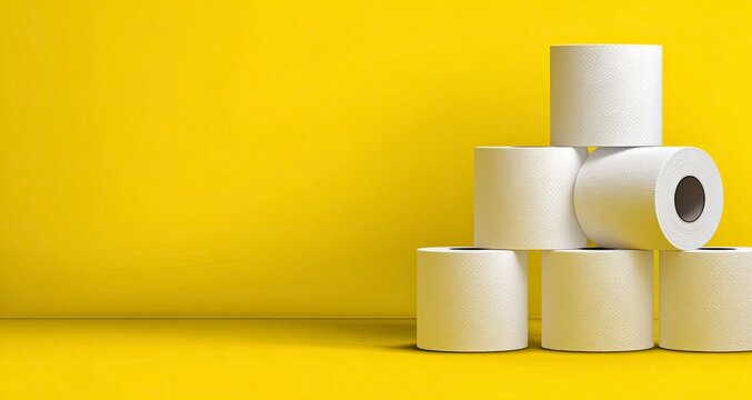 Innovative automation concept visualized with a whimsical toilet paper roll illustration, symbolizing efficiency and everyday solutions, perfect for tech and business themes.