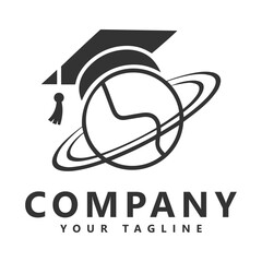 Education logo icon design, vector illustration