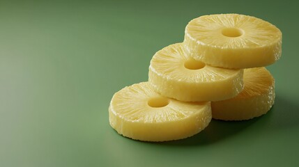 Exquisite Pineapple Slices with Minimal Decor