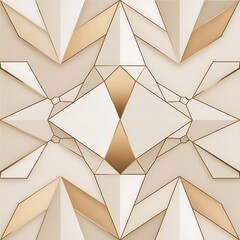 Geometric abstract art with earthy tones