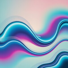 Iridescent fluid waves