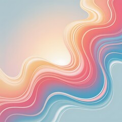 Abstract swirling waves of pastel colors