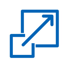 scalability icon vector on white background