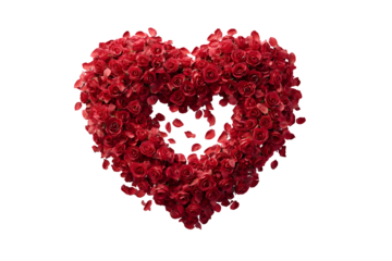 Heart-shaped rose wreath for romantic occasions and valentines day decor