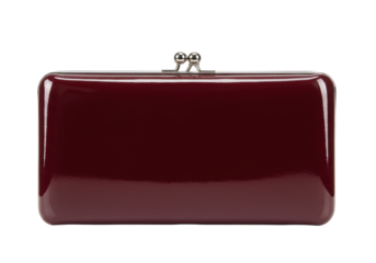 Isolated red clutch purse, formal occasion accessory, sophisticated design, fashion forward