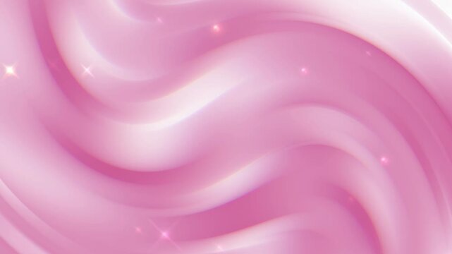 Romantic pink background glitter sparkles animation Abstract gradient waves of light pink, on holiday design and girly concept
