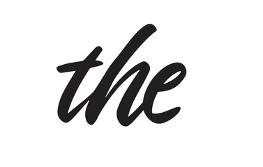 The Modern Round Lettering Word Vector