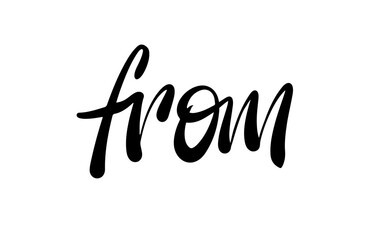 From Hand Lettering  Word Vector