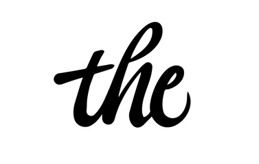 The Fluid Brush Calligraphy Word Vector