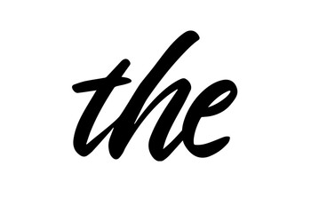 The Modern Round Lettering Word Vector