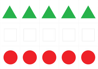 Flag of Japan in the form of a triangle. Vector illustration.