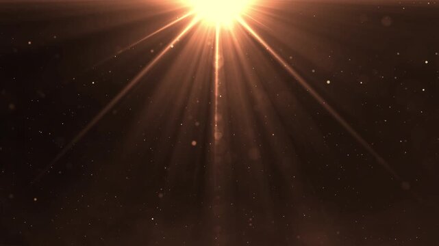Glowing light energy rays motion graphics with plain black background