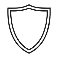 Minimal Shield Outline Emblem