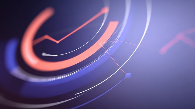 Dynamic Business Trends: The abstract illustration embodies the evolving dynamics of business and technological advancements, presenting data visualization.