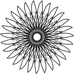 illustration of a beautiful mandala flower design 