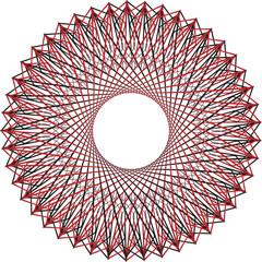 illustration of dark blue and white color mandala design 