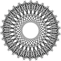 illustration of a beautiful mandala flower design 