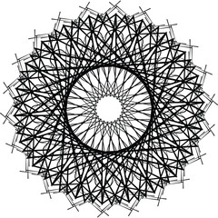 illustration of a beautiful mandala flower design 