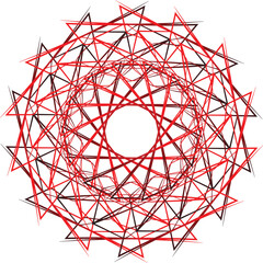 illustration of a beautiful mandala flower design 