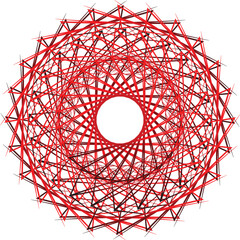 illustration of a beautiful mandala flower design 