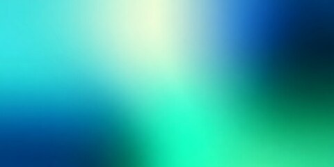 Fototapeta premium Abstract blue and turquoise gradient background with soft light and smooth texture