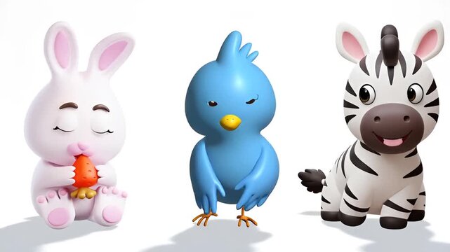 easter bunny with eggs