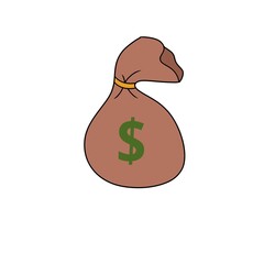 Money of a dollar vector illustration