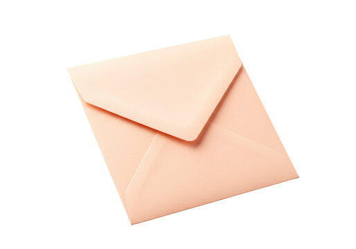 Isolated pink envelope close-up presents a blank canvas for personalized communications