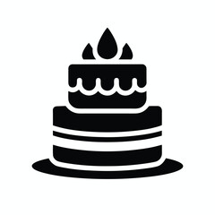 chocolate cake vector illustration