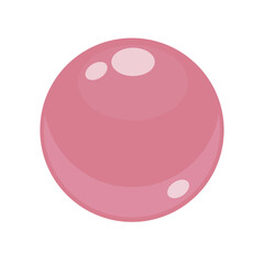 Pink Pearl vector illustration flat logo icon