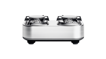 Portable Metal Stove on Transparent Background